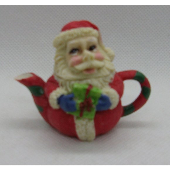 C&F Enterprises Miniature Resin Santa Claus Tea Set #48439  1995 - Picture 6 of 12